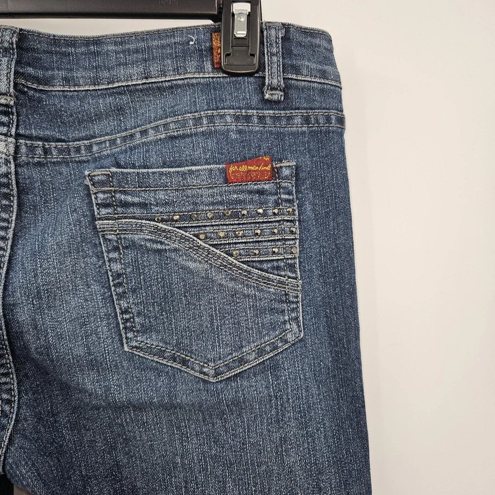 7 For All Mankind Jeans‎ Women 31 Blue A Pocket Bootcut Stretch USA Normcore